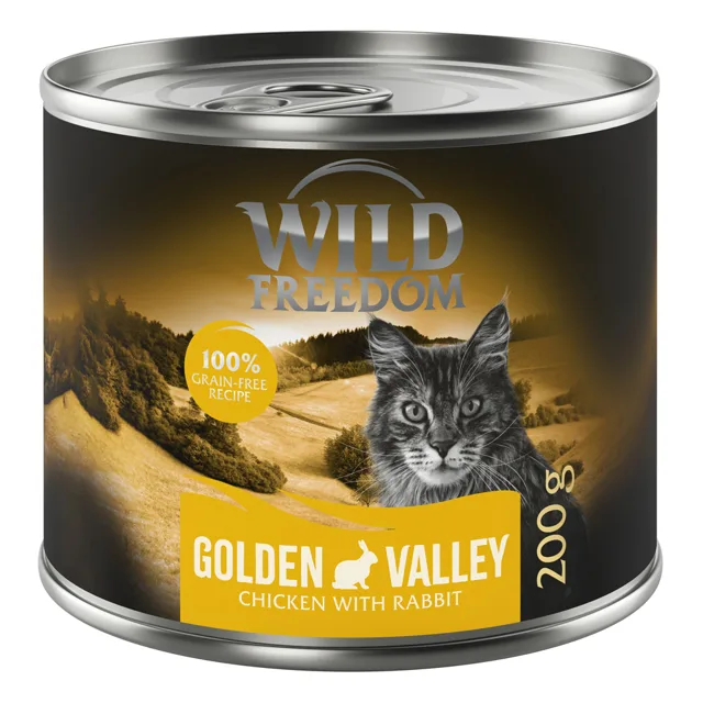 1 x 200 g Wild Freedom jedna konzerva - Golden Valley - králičí