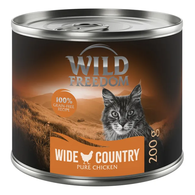 1 x 200 g Wild Freedom jedna konzerva - Wide Country - kuřecí