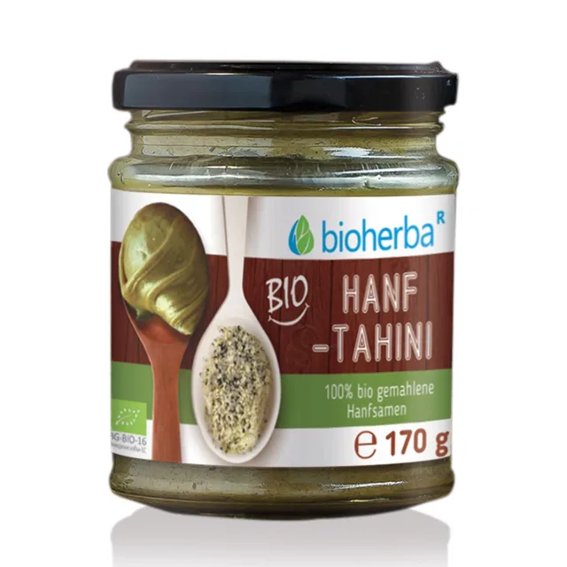 100% bio konopné tahini – 170 g – Bioherba