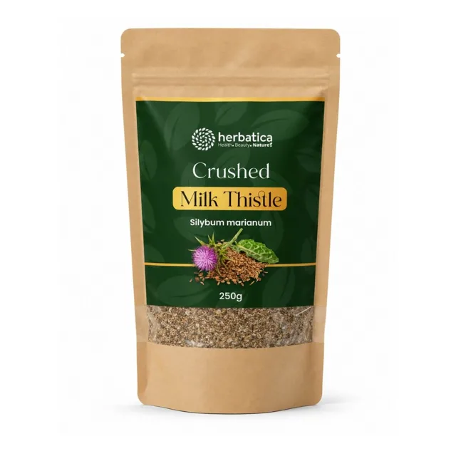 100% jemně drcený ostropestřec mariánský - Herbatica Balení: 250 g