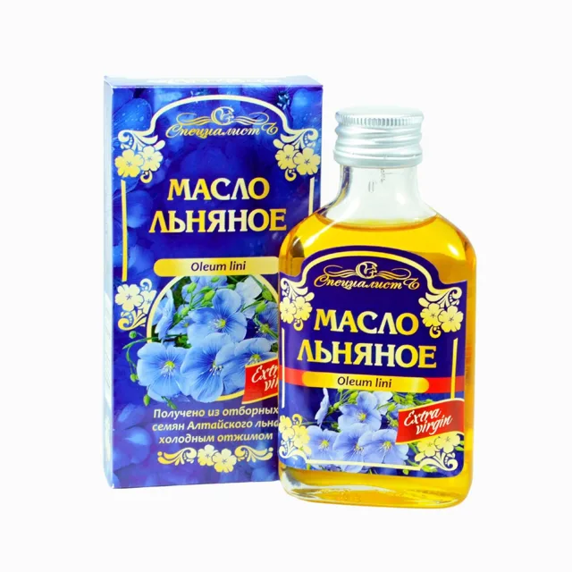 100% lněný olej, za studena lisovaný, panenský - Specialist - 100 ml Objem: 100 ml