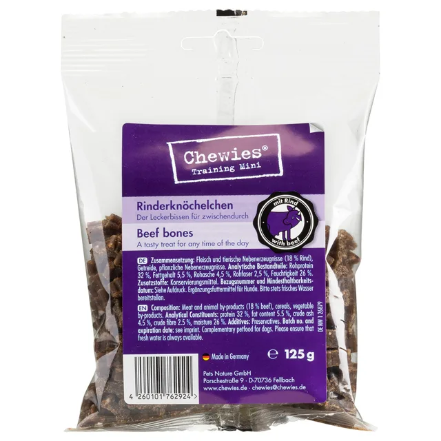 125 g Chewies Mini kostičky Multipack - 6 x 125 g Drůbeží, losos, jehněčí, bachor, hovězí, zvěřina