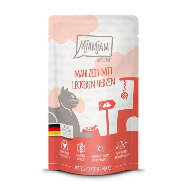 24 x 125 g MjAMjAM Quetschie výhodné balení - srdce