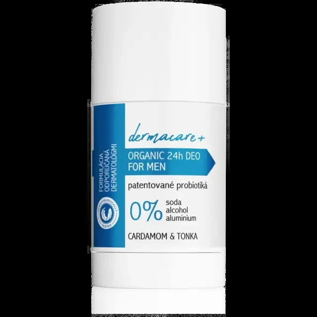 24h MEN organický dezodorant s prebiotiky a probiotiky - Kardamon a Tonka 75g