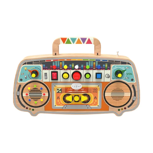 2KIDS TOYS Activity board dřevěné FM rádio