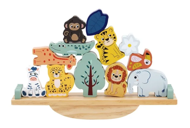 2Kids Toys Dřevěná balanční hra Safari