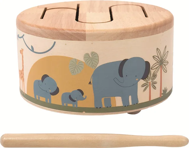 2Kids Toys Dřevěný bubínek Safari
