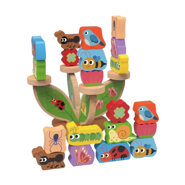 2Kids Toys Montessori balanční hra Louka, 21 dílů