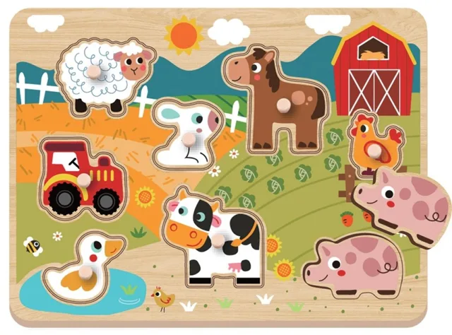 2Kids Toys Puzzle Farma, 9 dílů