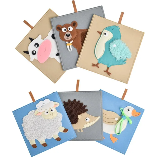 2Kids Toys Sensory Pictures Animals obrázková knížka 6 ks