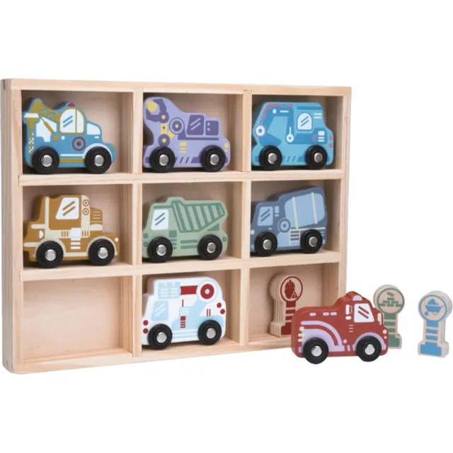 2Kids Toys Wooden Car Set sada hraček 2y+ 12 ks