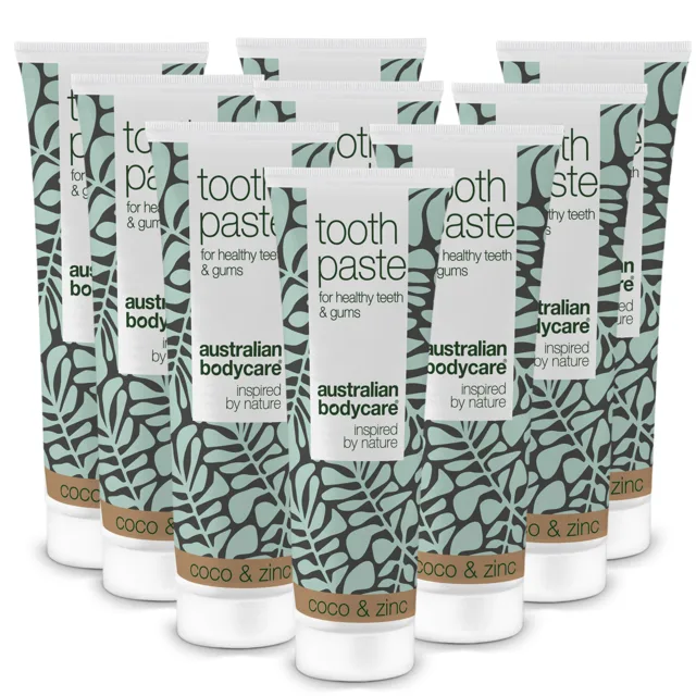 3 ks zubní pasty Tea Tree Oil Coconut & Zinc — Pro každodenní péči o parodontální onemocnění a zánět dásní