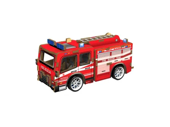 3D puzzle dřevěné - Hasičské auto 12 cm