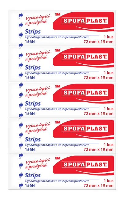 3M Spofaplast 156N Strips 72x19 mm 5 ks