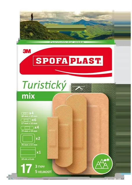 3M Spofaplast 604 Turistický mix 17 ks
