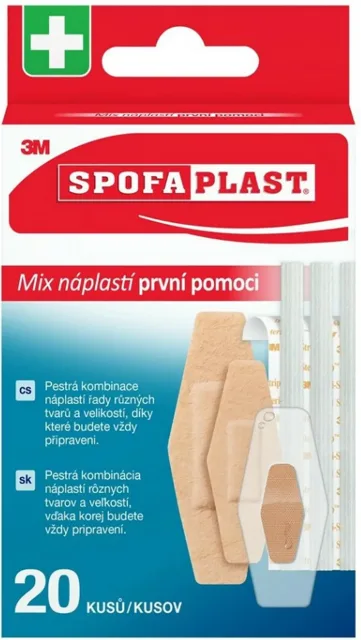 3M Spofaplast 607 Náplasti první pomoci mix 20 ks