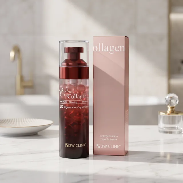 3W CLINIC - Collagen 3D Regeneration Capsule Serum - 3D regenerační kolagenové sérum s kapslemi - 56 g