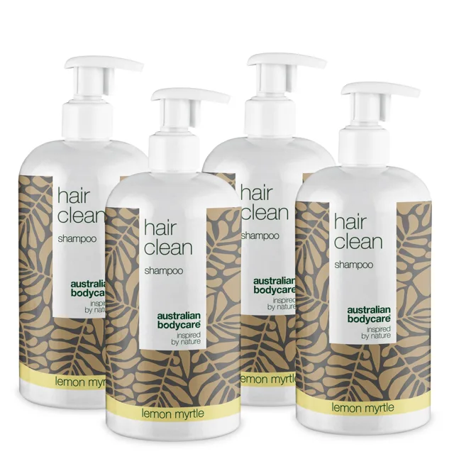 4 Tea Tree šampony 500 ml Lemon Myrtle za cenu 3 - výhodný balíček — Balení 4 šamponů (500 ml): Tea Tree Oil a Lemon Myrtle