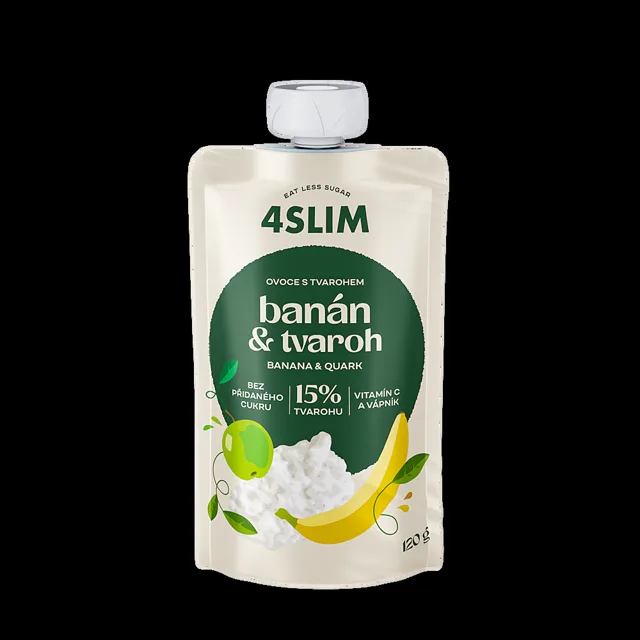 4SLIM Banán tvaroh kapsička 120 g