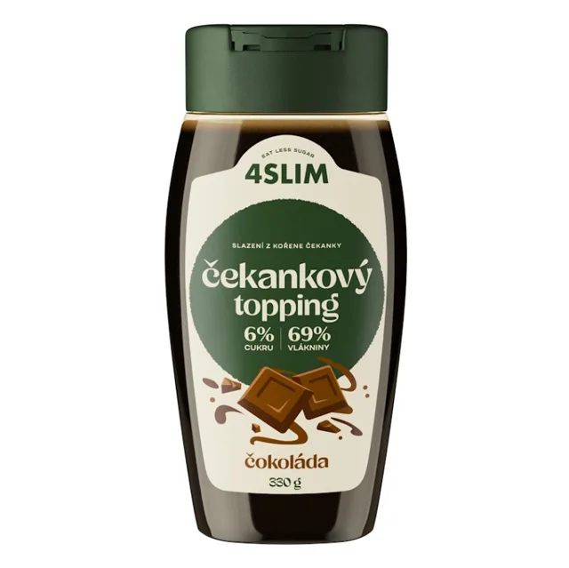 4SLIM Čekankový topping příchuť čokoláda 330 g