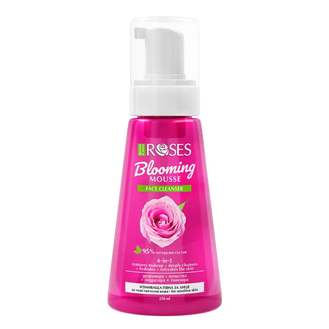 4v1 rozjasňující pleťová pěna ROSES 250 ml - NATURE OF AGIVA