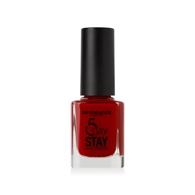 5Day Stay   Dlouhotrvající lak na nehty č.21 Monroe Red Dermacol - Oficiální e-shop Dermacol
