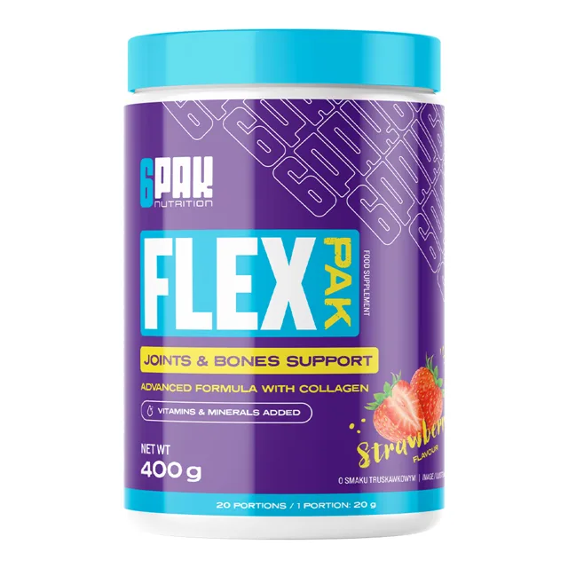 6Pak Nutrition Kloubní výživa Flex Pak 400 g jahoda