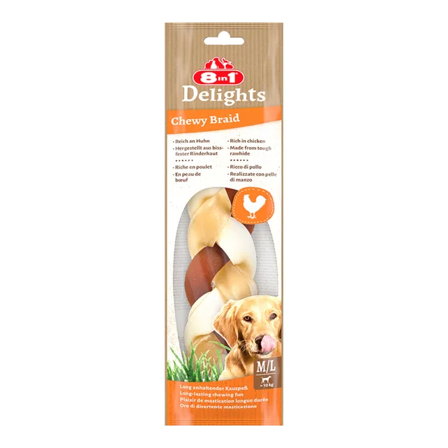 8in1 Delights žvýkací kuřecí cop - 80 g