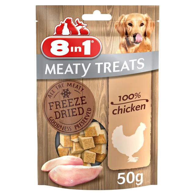 8in1 Meaty Treats - kachní prsa (50 g)