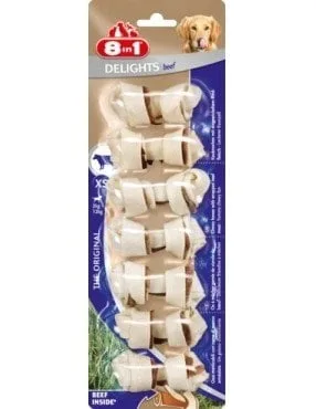 8IN1 Pamlsek Beef Delights Bones XS 7ks