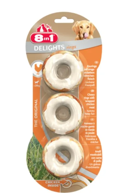 8IN1 Pamlsek Delights Rings 3ks