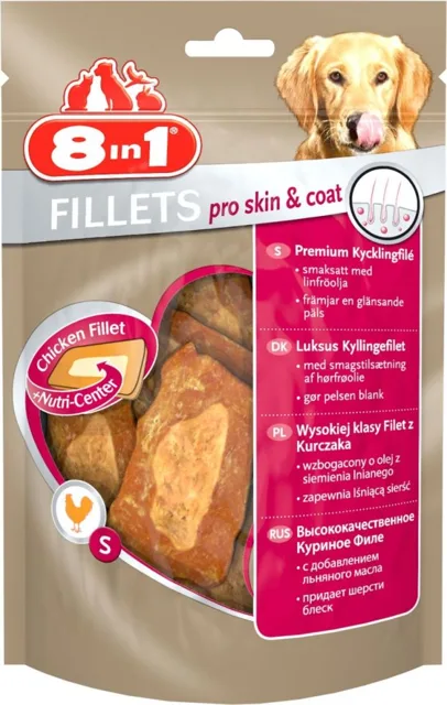 8IN1 Pamlsek fillets pro skin &amp; coat s 80 g