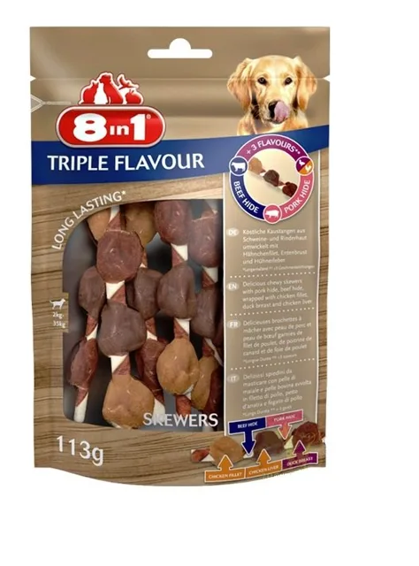 8IN1 Triple Flavour Skewers 6 ks.