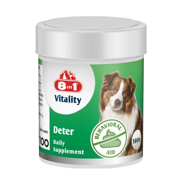 8IN1 Vitality Deter pro psy proti koprofágii 100 tablet