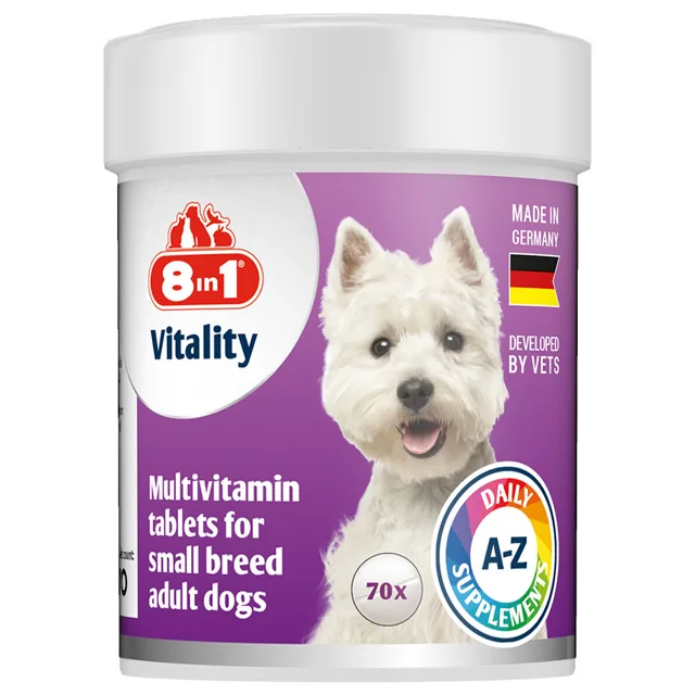 8in1 Vitality Multivitamin pro malá plemena - 70 tablet