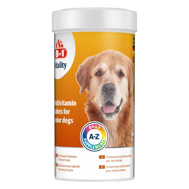 8in1 Vitality multivitamínové tablety Senior - Výhodné balení: 2 x 70 tablet