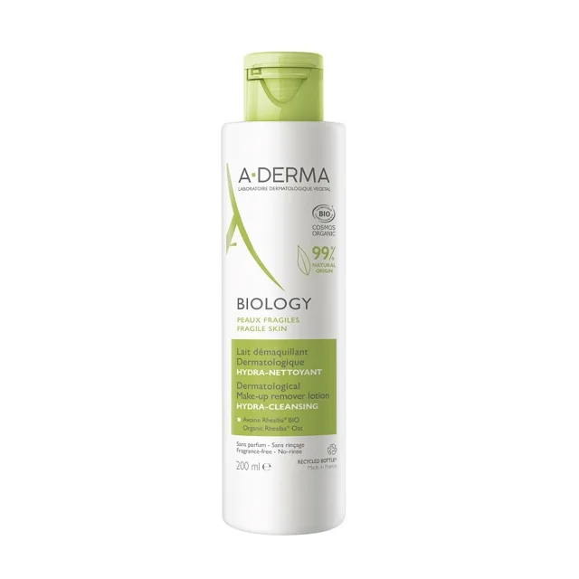 A-derma Biology Odličovací Mléko 200ml