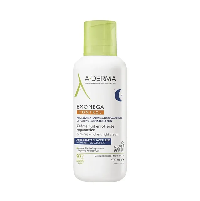 A-DERMA Exomega Control Emolienční noční krém 400 ml