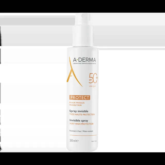 A-Derma Sun Protect transparentní sprej SPF50+ 200 ml