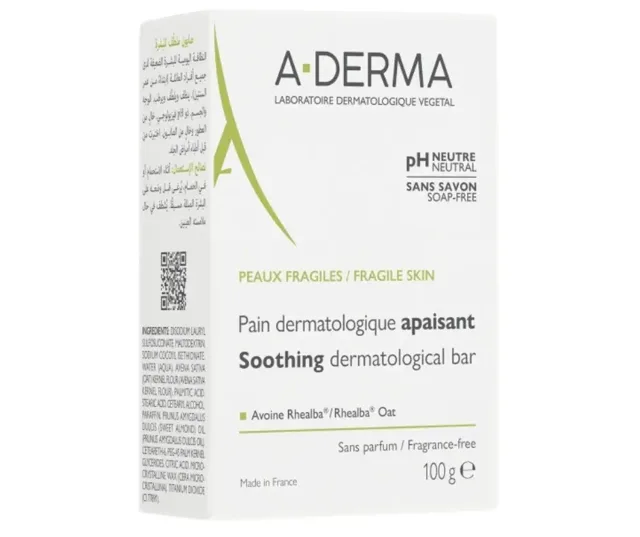A-DERMA Zklidňující dermatologická kostka 100g