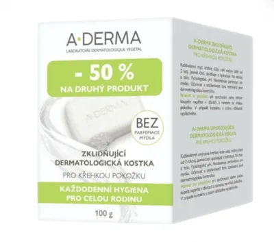 A-DERMA Zklidňující dermatologická kostka DUO 100g