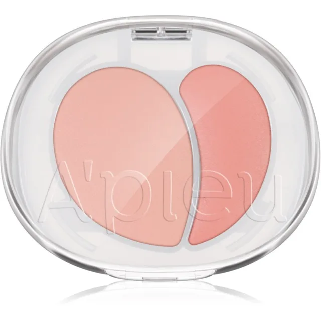 A’pieu Mood Blending Jelly Cheek Balm duo tvářenka pro dokonalý vzhled odstín 01 Peach Coral Balm 6 g