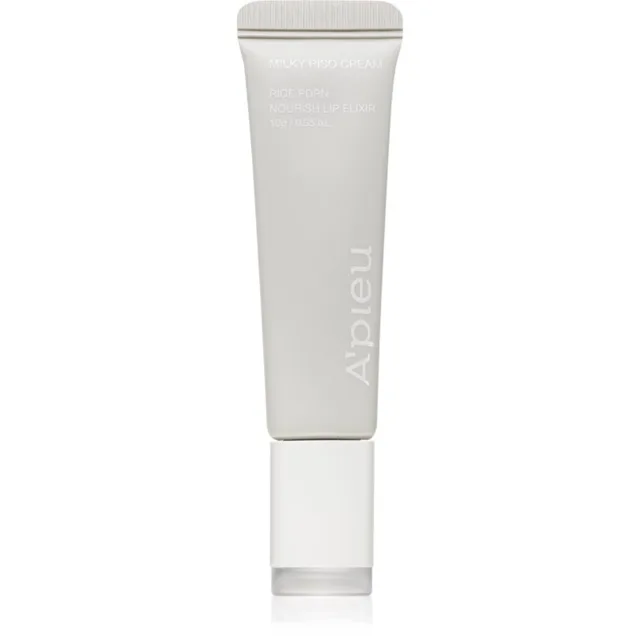 A’pieu Rice PDRN Nourish Lip Elixir tónovací balzám na rty s vyživujícím účinkem odstín 01 Milky Riso Cream 10 g