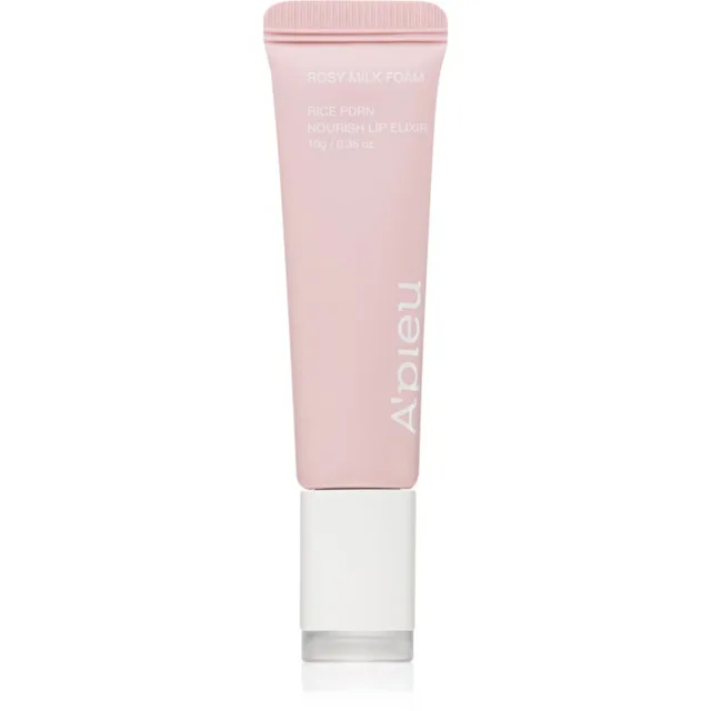 A’pieu Rice PDRN Nourish Lip Elixir tónovací balzám na rty s vyživujícím účinkem odstín 05 Rosy Milk Foam 10 g