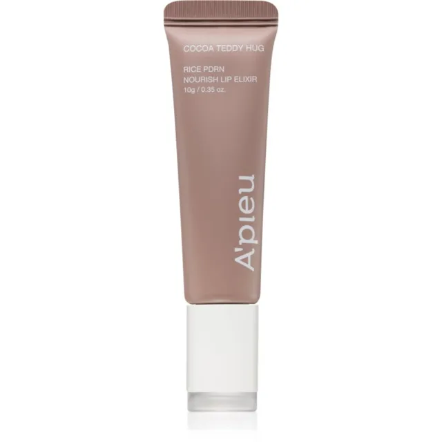 A’pieu Rice PDRN Nourish Lip Elixir tónovací balzám na rty s vyživujícím účinkem odstín 06 Cocoa Teddy Hug 10 g