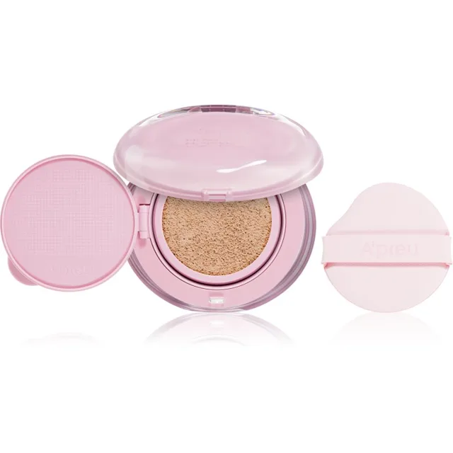 A’pieu Waterlock Comfort Veil Cushion dlouhotrvající make-up v houbičce pro intenzivní hydrataci pleti odstín 23 Latte 15 g