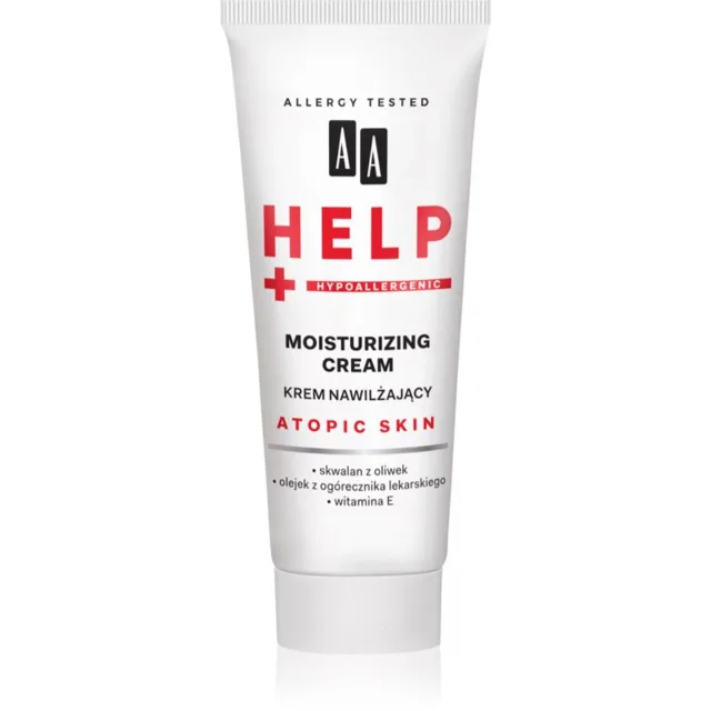 AA Cosmetics Help Atopic Skin hydratační krém pro suchou až atopickou pleť bez parfemace 50 ml