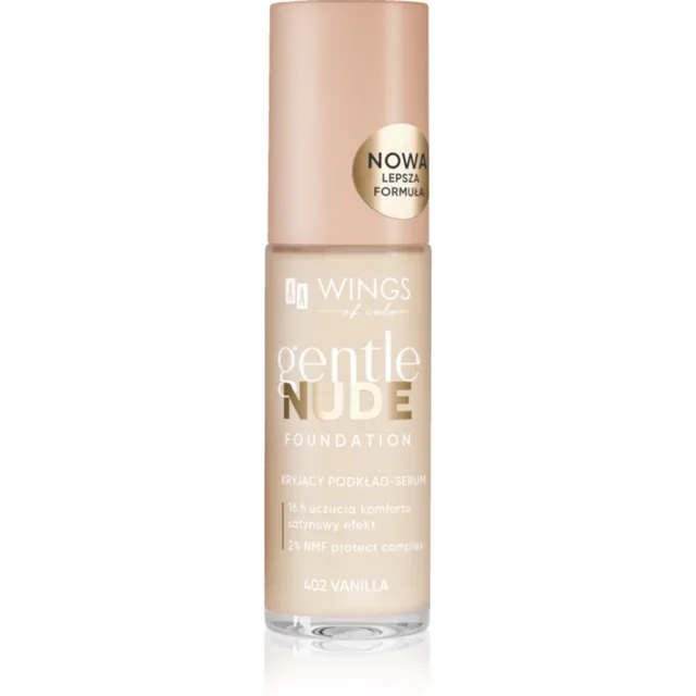 AA Wings of Color Gentle Nude Foundation tekutý make-up s hydratačním účinkem odstín 402 Vanilla 30 ml