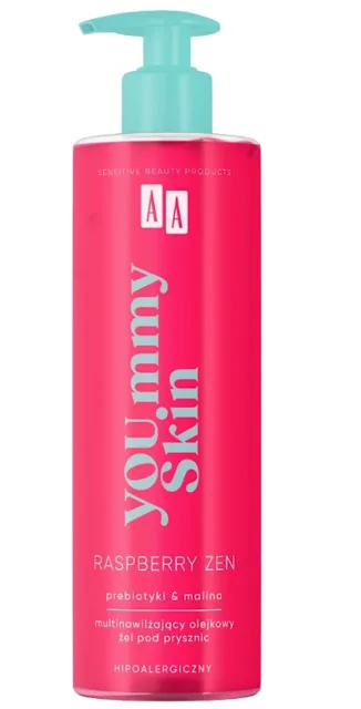 AA You.mmy AA You mmy Malinový multihydratační olejový sprchový gel, 400 ml-(poškozený aplikátor)