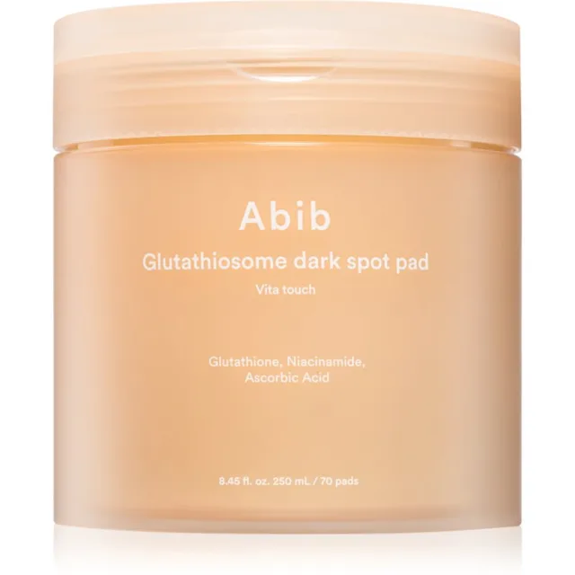 Abib Glutathiosome Vita Touch Dark Spot Pad zklidňující polštářky pro rozjasnění a hydrataci 250 ml